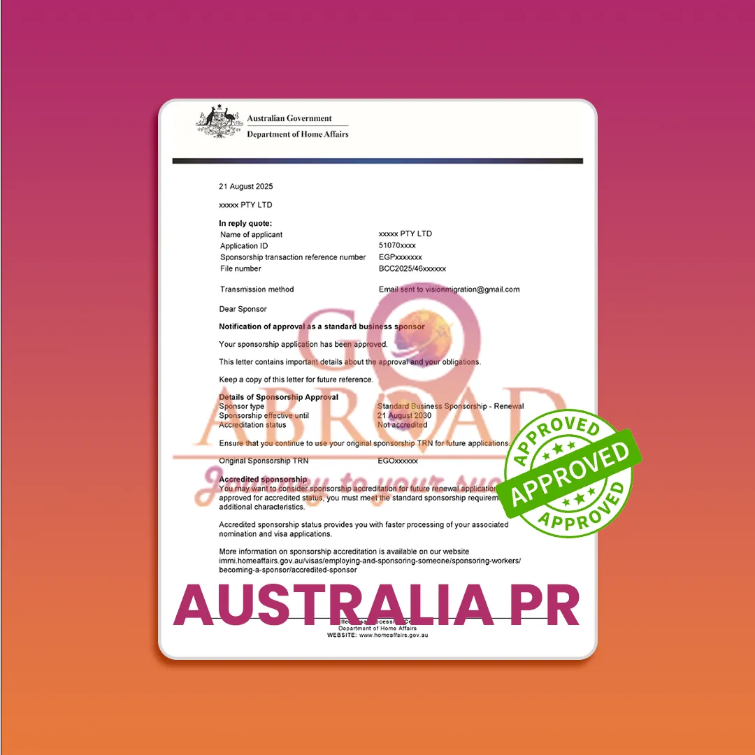 Family celebrating permanent residence visa approval with consultant